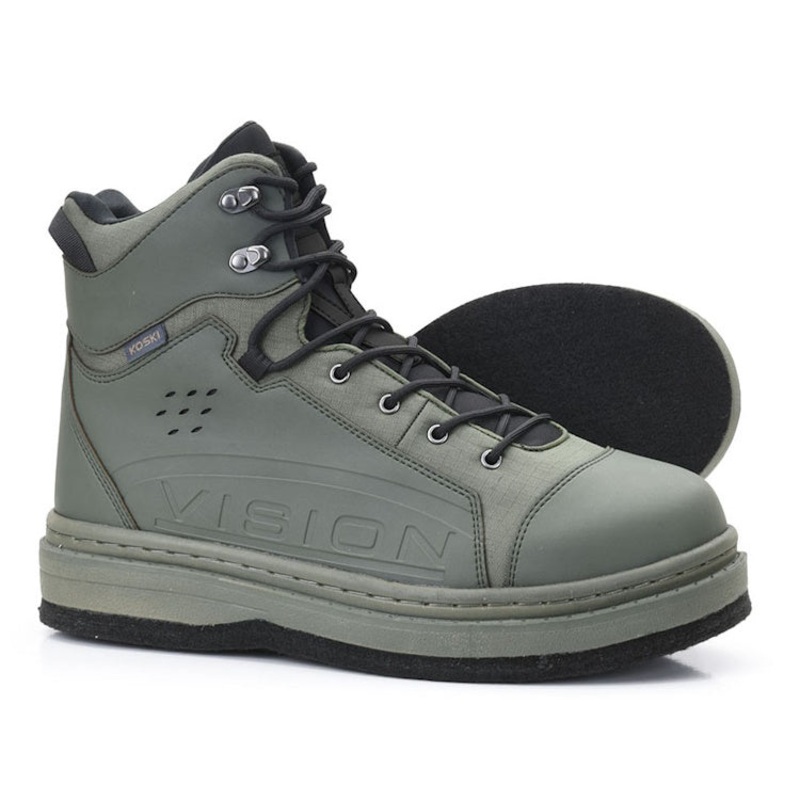 Vision Koski Felt Sole 2.0 Wading Boots – Green 4