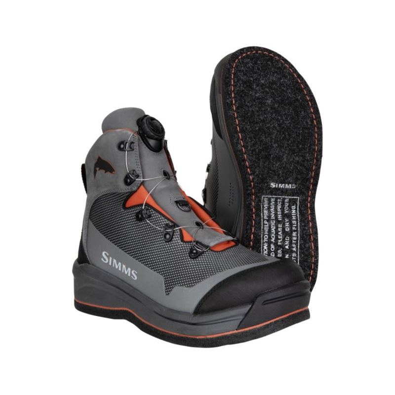 Simms Guide BOA Felt Sole Wading Boots – Slate 6