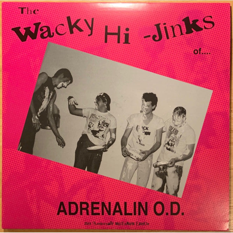 Adrenalin O.D.  The Wacky Hi-Jinks Of Adrenalin O.D. Blue Color Vinyl LP Record