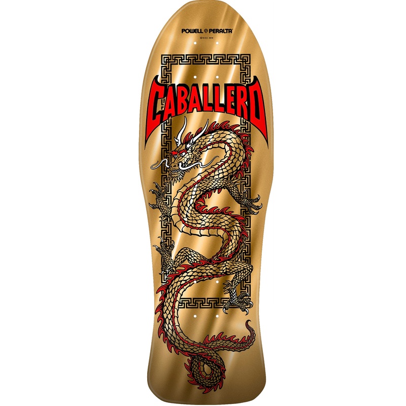Powell Peralta Caballero Chinese Dragon Skateboard – GOLD FOIL