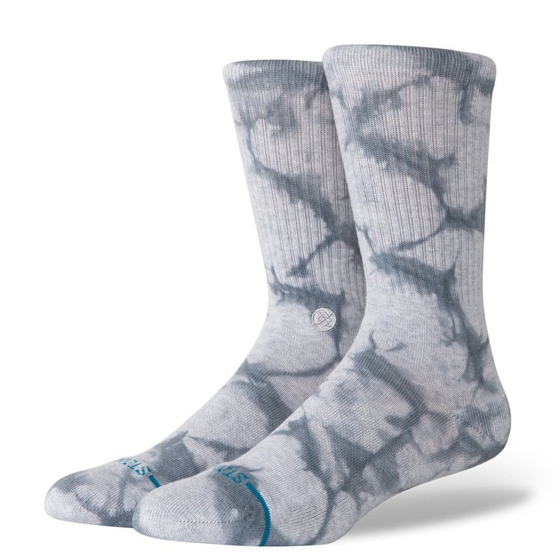 Stance Icon Dye Crew Sock Grey M :: Men 6-8.5 / Women 8-10.5