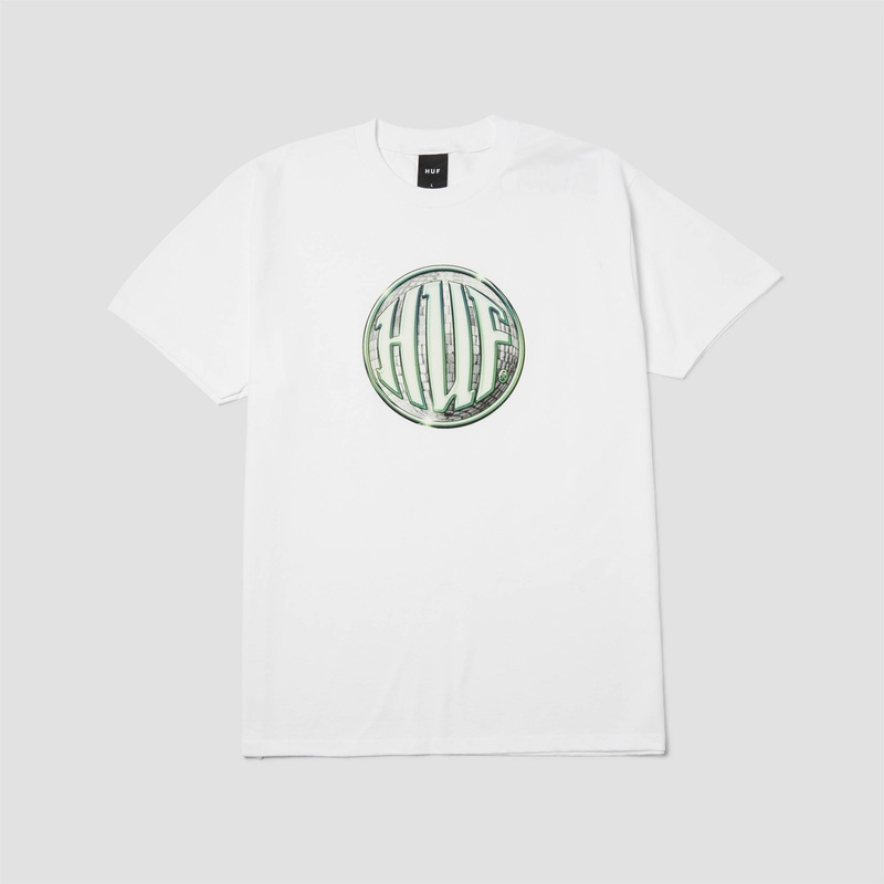 Huf D Zone T-Shirt White Small