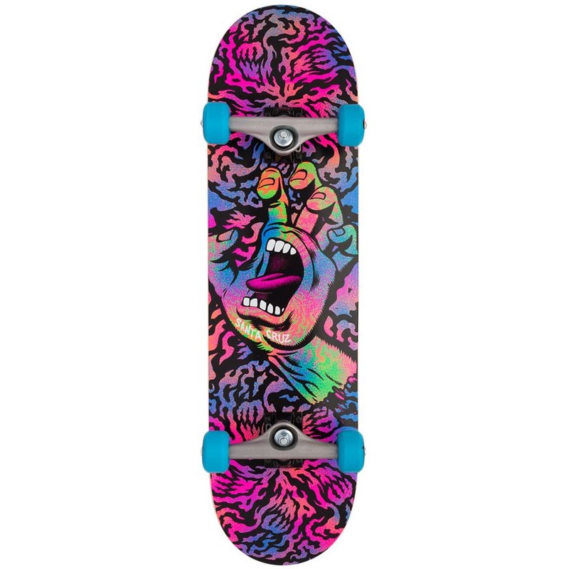 Santa Cruz Obscure Screaming Hand Complete Skateboard Prism Multi 8.25″