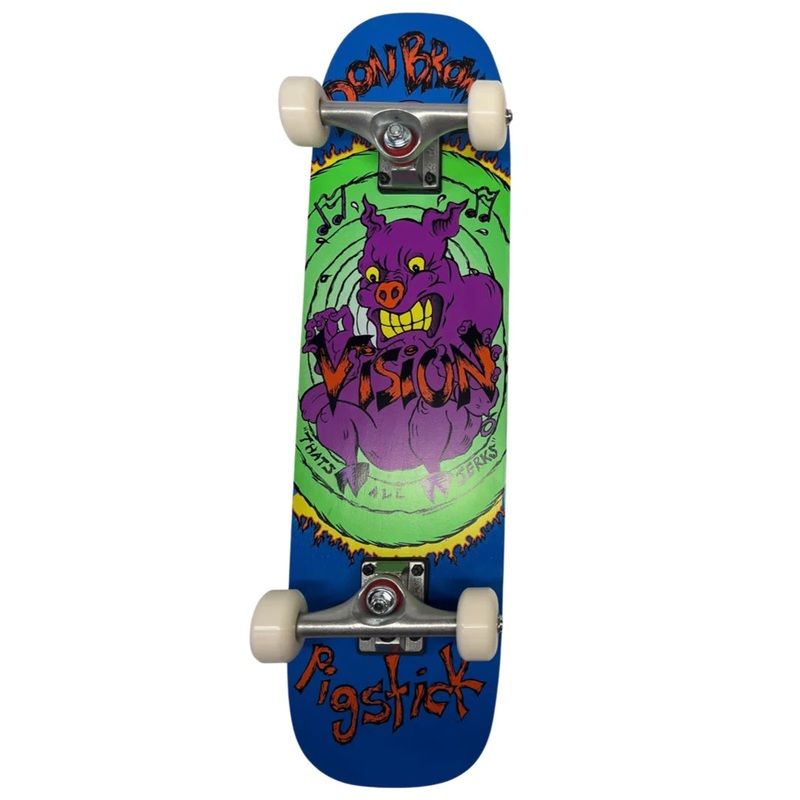 Vision Don Brown Pig Stick OG Reissue 7.25″ Complete Skateboard