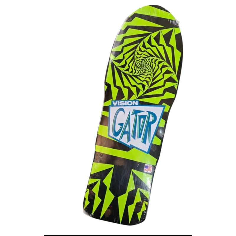 Vision GATOR II reissue Skateboard Deck – GREEN BLACK