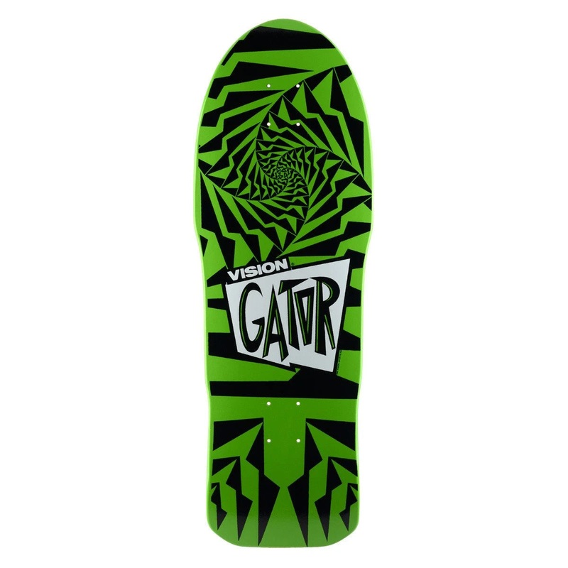 Vision Gator II 10.25″ Skateboard Deck Green/Black