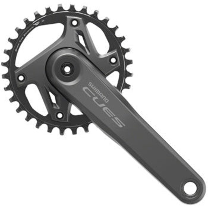 CUES FC-U6000-1 Crankset – 175mm 9/10/11-Speed 32t Asymmetric 96 BCD Hollowtech II BLK