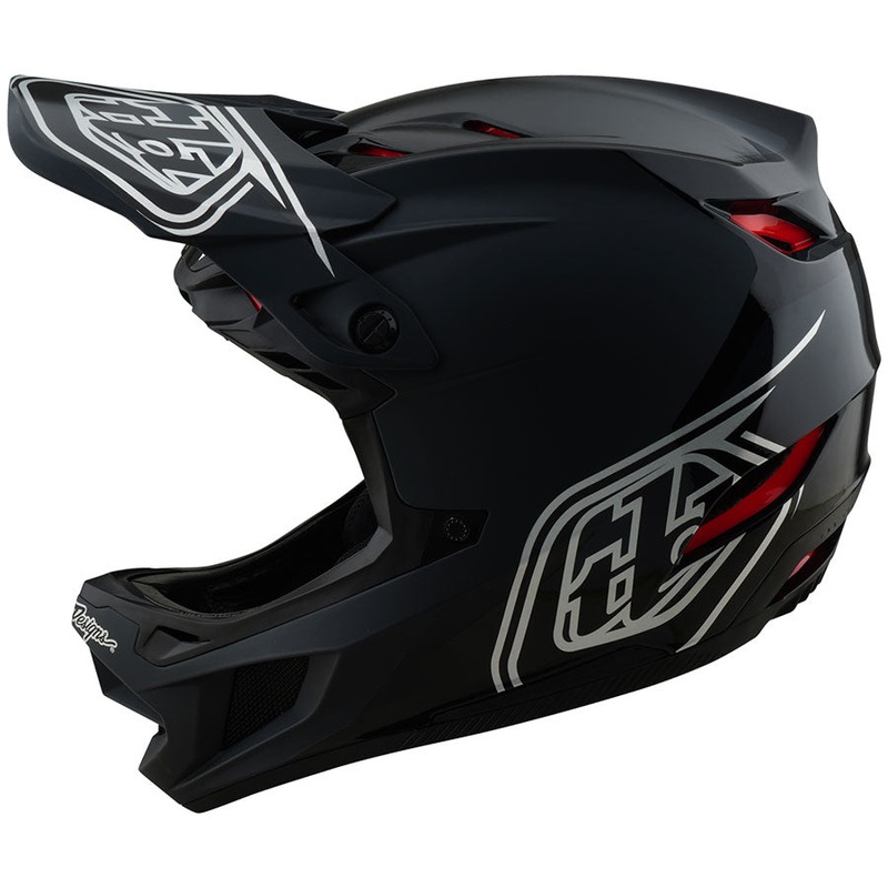 Troy Lee Designs D4 Polyacrylite Helmet   Shadow Black, Large